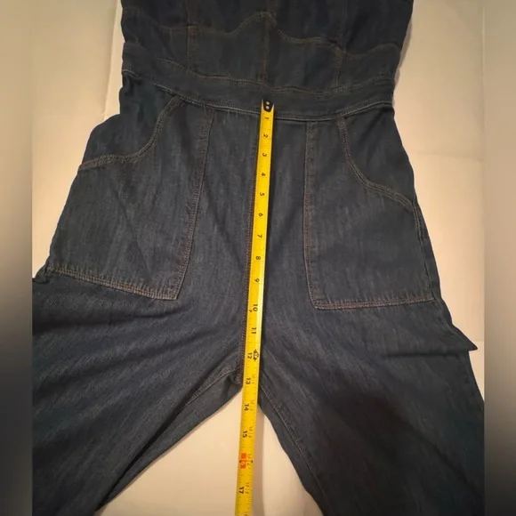 ANTHROPOLOGIE ET TWA Women's Blue
Chambray Wide Leg - Picture 10 of 16